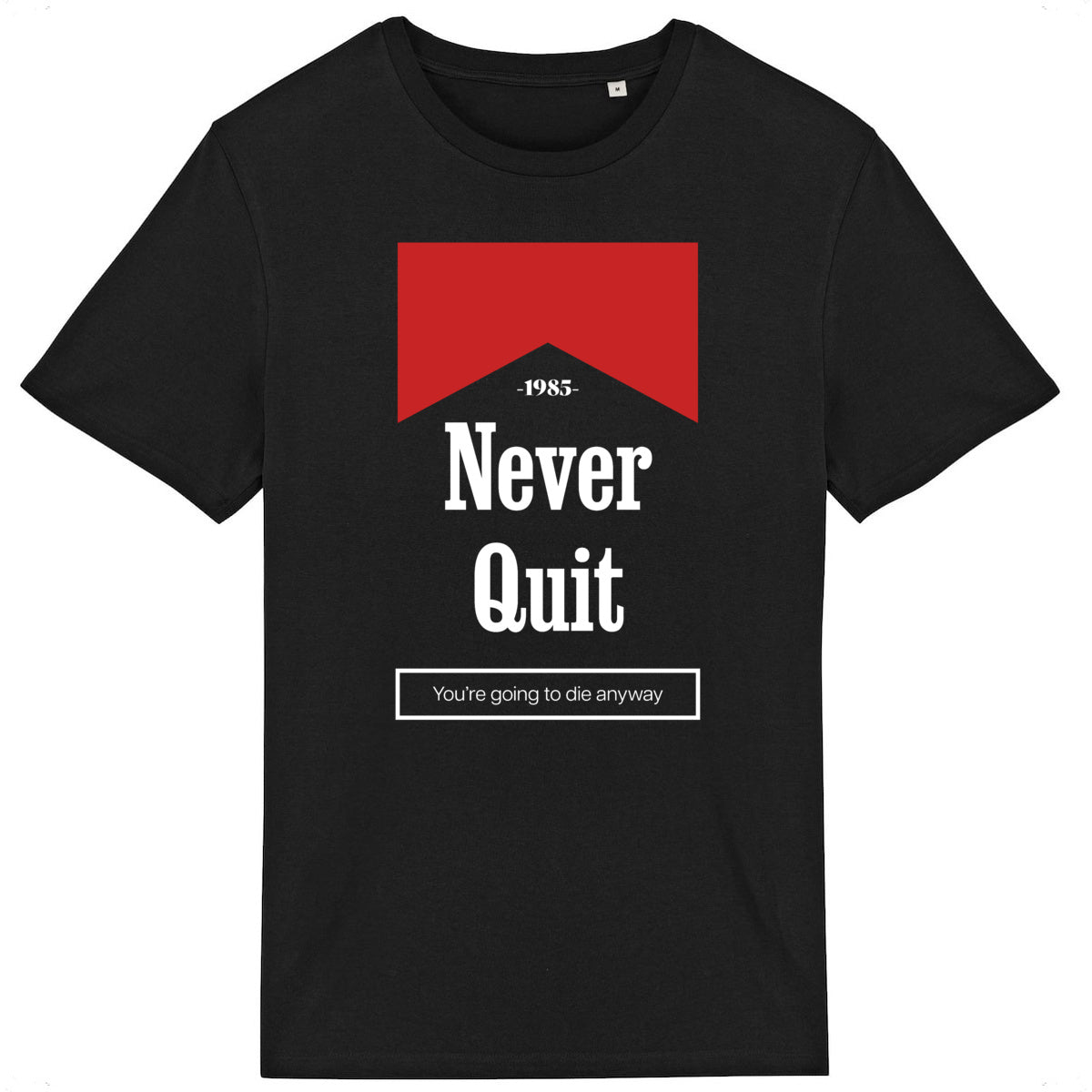 Lightweight unisex black T-shirt - Never Quit