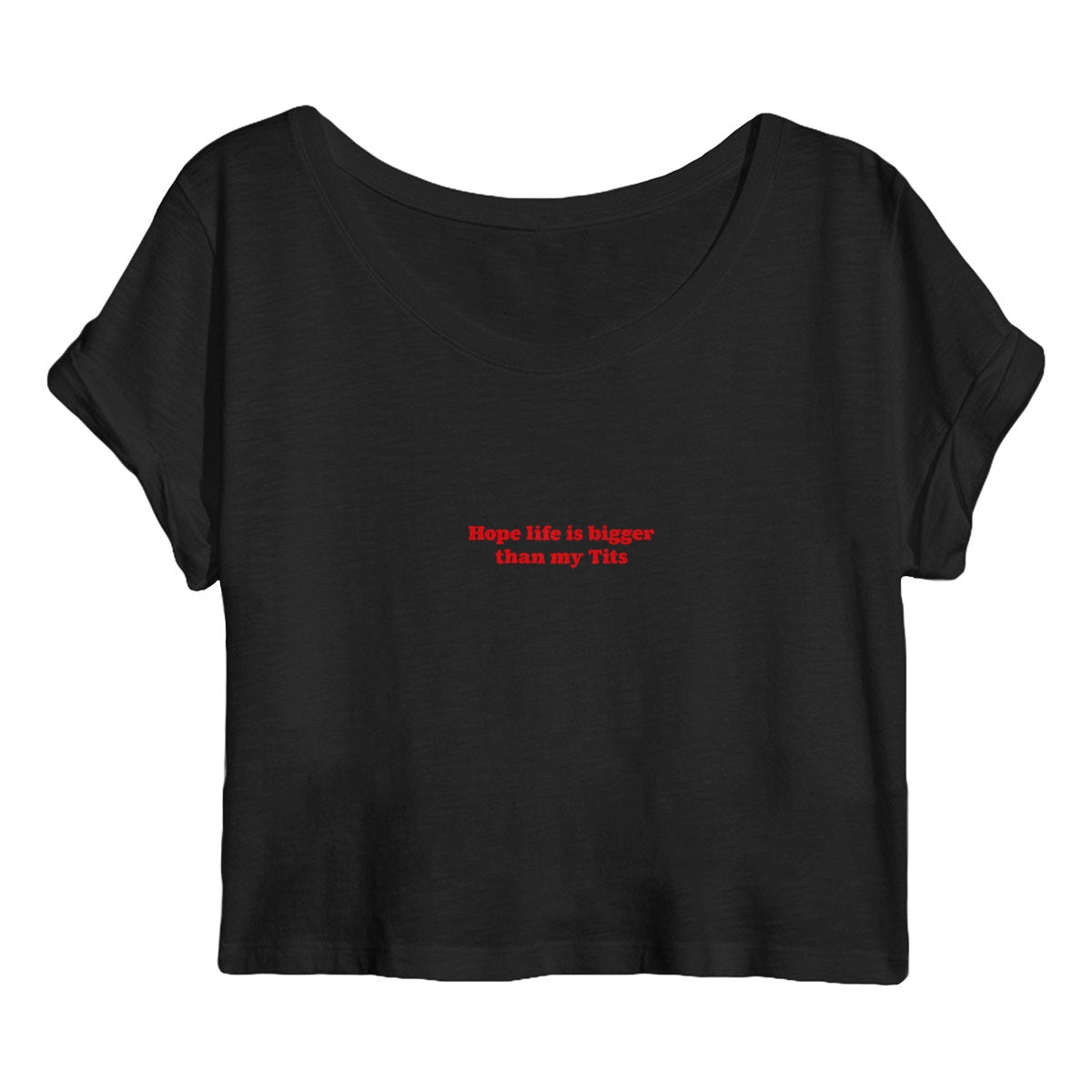 Crop top - Hope Life Is Bigger Than My Tits