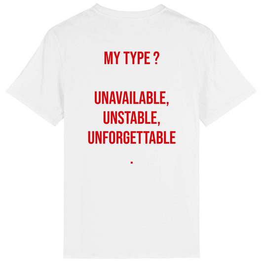 Lightweight unisex white T-shirt -  My Type?