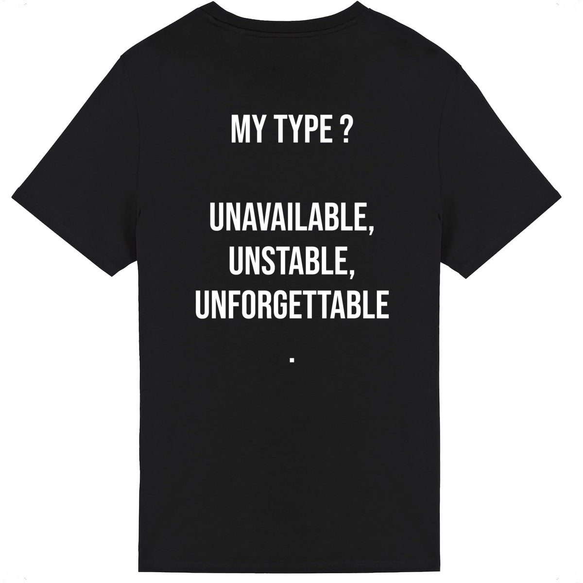 Lightweight unisex black T-shirt -  My Type?