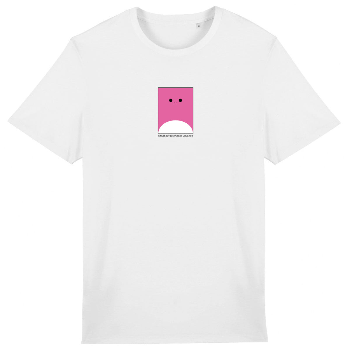 Lightweight unisex white T-shirt - I'm About To Choose Violence