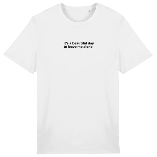 Lightweight unisex white T-shirt - It's a Beautiful Day Design