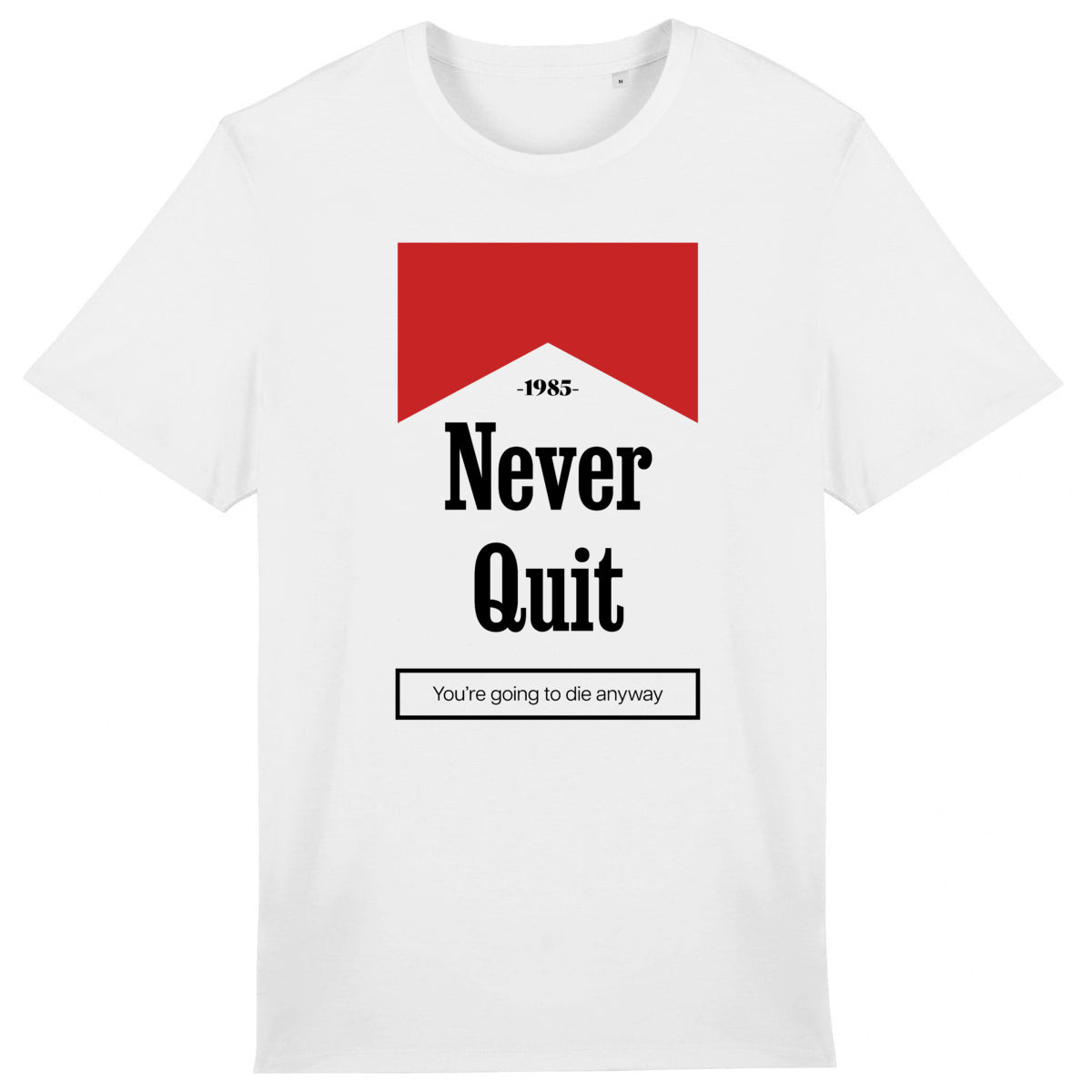 Lightweight unisex white T-shirt - Never Quit