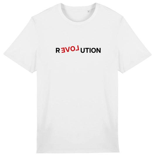 Lightweight unisex white T-shirt - Revolution Love