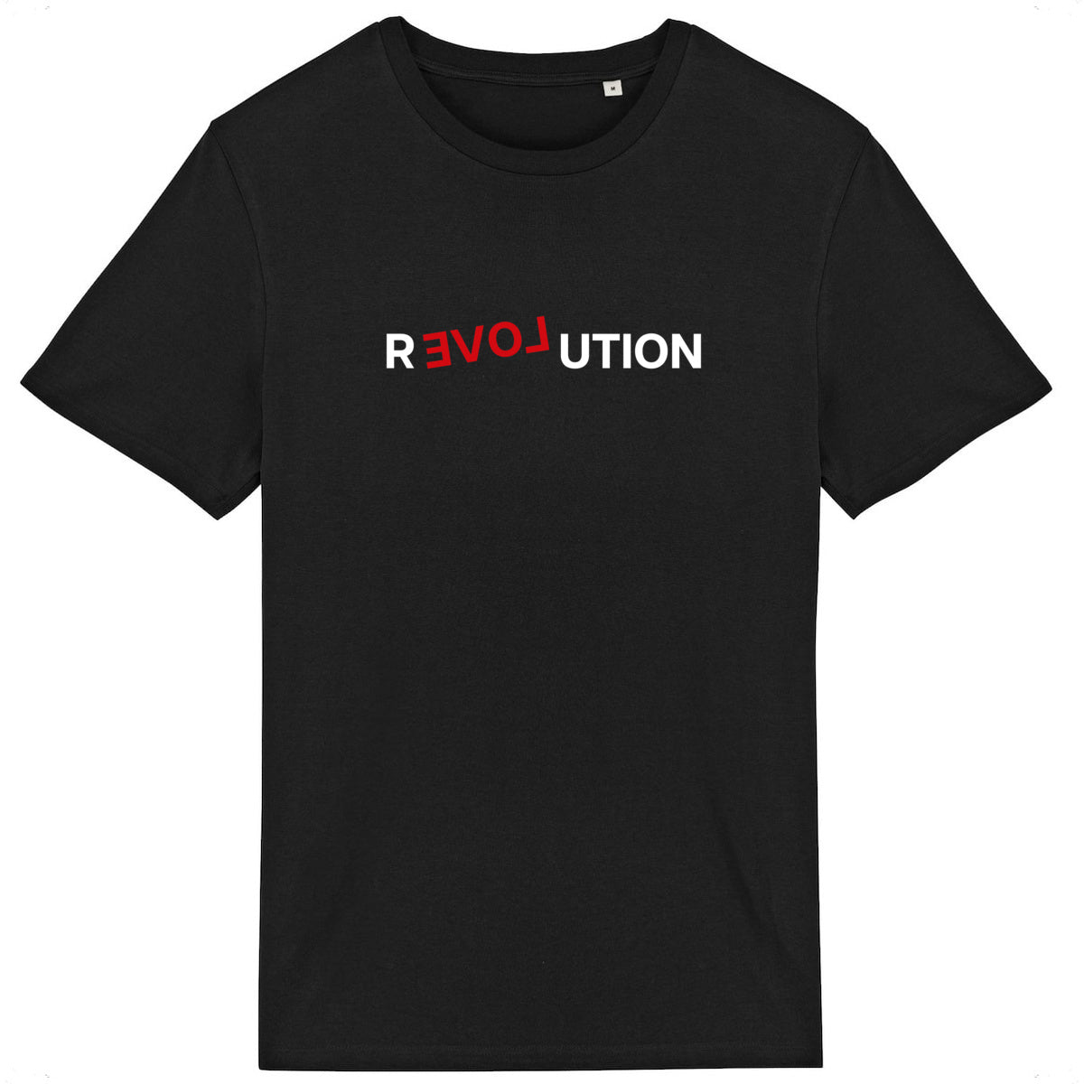 Lightweight unisex black T-shirt - Revolution Love