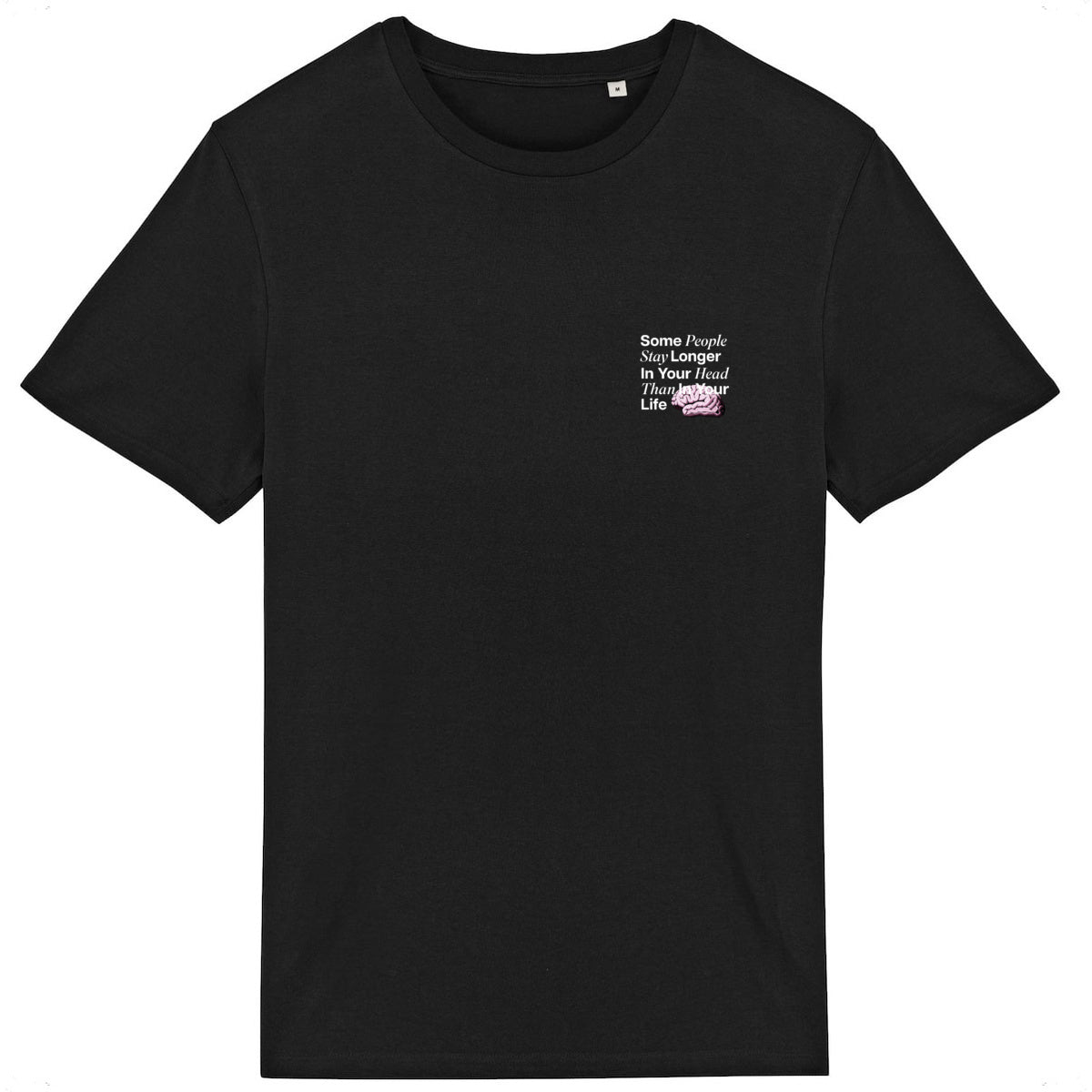Lightweight unisex black T-shirt - Some People Say Longer In Your Head Than In Your Life