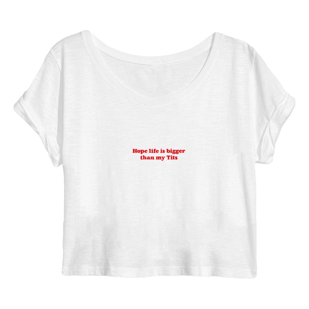 Crop top - Hope Life Is Bigger Than My Tits